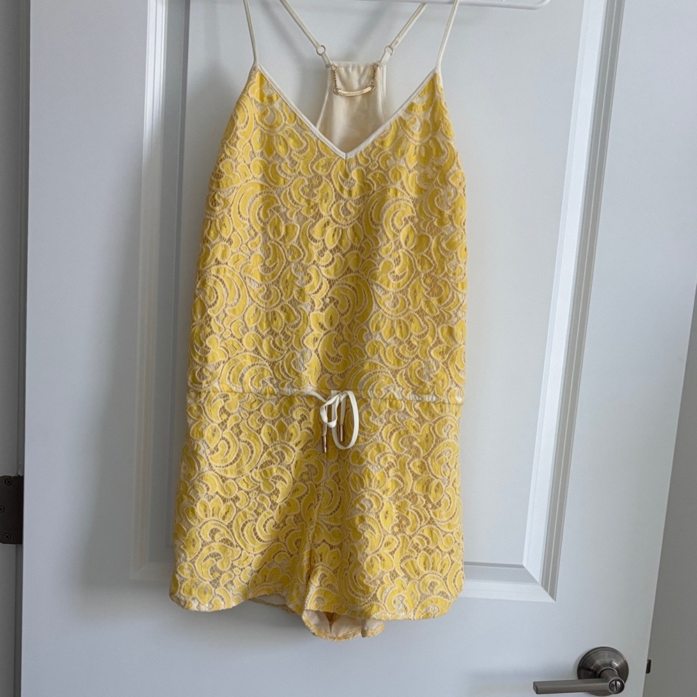 Whitney Eve Yellow Lace Women Shorts